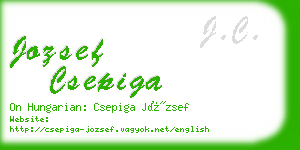 jozsef csepiga business card